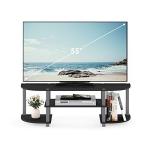 Furinno Turn-S-Tube Wide TV Stand, Black/Grey