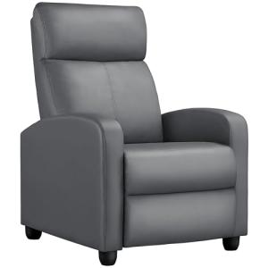Yaheetech Overstuffed PU Leather Recliner Chair
