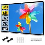 72-Inch Portable Double-Sided Projector Screen