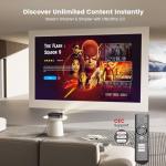 4K WiFi Bluetooth Projector with Smart Apps