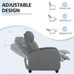 Yaheetech Overstuffed PU Leather Recliner Chair
