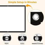 72-Inch Portable Double-Sided Projector Screen