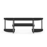 Furinno Turn-S-Tube Wide TV Stand, Black/Grey