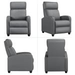 Yaheetech Overstuffed PU Leather Recliner Chair