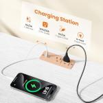 Sweetcrispy LED TV Stand with 4 Drawers