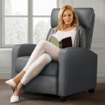 Yaheetech Overstuffed PU Leather Recliner Chair