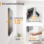 Perlegear No Drill TV Wall Mount for 24-55 Inch TVs