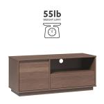 Linon Beka Walnut Mid-Century Media Console