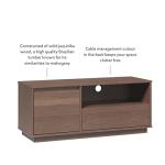 Linon Beka Walnut Mid-Century Media Console