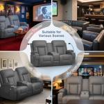 DG PEAFOWL Recliner Loveseat with USB Ports