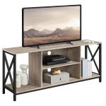 Yaheetech Gray TV Stand for 65-Inch TVs