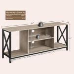 Yaheetech Gray TV Stand for 65-Inch TVs