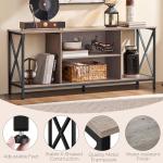 Yaheetech Gray TV Stand for 65-Inch TVs