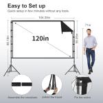 TOWOND 120-inch Portable Outdoor Projector Screen