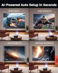 Google TV Smart 4K Projector with WiFi and Bluetooth