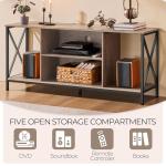 Yaheetech Gray TV Stand for 65-Inch TVs