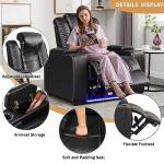Power Recliner Chair with USB, LED Lights, Cup Holders