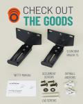 ECHOGEAR Adjustable Soundbar Wall Mount Bracket