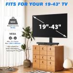 Rfiver Universal Swivel Tabletop TV Stand 23-43 Inch