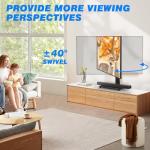 Rfiver Universal Swivel Tabletop TV Stand 23-43 Inch