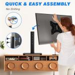 Rfiver Universal Swivel Tabletop TV Stand 23-43 Inch