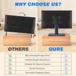 Rfiver Universal Swivel Tabletop TV Stand 23-43 Inch