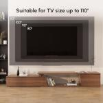 Walnut Extendable TV Stand with 3 Drawers