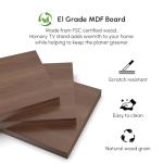 Walnut Extendable TV Stand with 3 Drawers