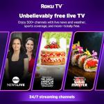 Aurzen 1080P Smart Projector with Roku Streaming