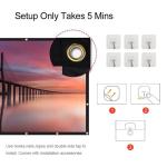 100-Inch Foldable Projector Screen for Home Theater