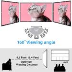 100-Inch Foldable Projector Screen for Home Theater