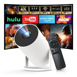 Mini Projector with Wi-Fi 6 & Bluetooth 5.4