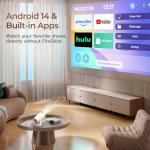 Mini Projector with Wi-Fi 6 & Bluetooth 5.4