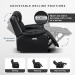 Lexicon Power Reclining Loveseat with Console and LED Lighting