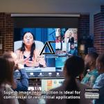 Akia 110-Inch Manual Pull Down Projector Screen