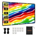 TOWOND 120-inch Foldable Projector Screen for Movies