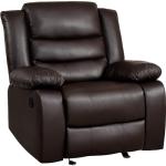 Oversized Faux Leather Rocker Recliner Chair