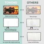 TOWOND 120-inch Foldable Projector Screen for Movies