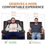 Oversized Faux Leather Rocker Recliner Chair