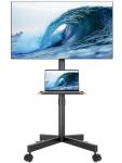 BONTEC Rolling Mobile TV Stand for 23-60 Inch TVs
