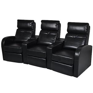 3-Seat Recliner Sofa with Adjustable Backrest