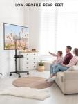 BONTEC Rolling Mobile TV Stand for 23-60 Inch TVs