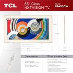 TCL 65" QLED 4K HDR Smart Picture Frame TV