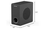 BESTISAN 6.5'' Powered Side Firing Subwoofer