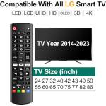 Universal LG Smart TV Remote Control - 2 Pack
