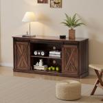 Farmhouse 65-Inch TV Stand with Storage Shelves