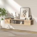 GHC Wall Mounted TV Stand with Storage Shelf