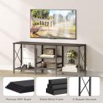 JARHETUN Black TV Stand for 55-Inch TV