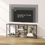 JARHETUN Black TV Stand for 55-Inch TV