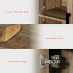 WAMPAT Modular Farmhouse TV Stand for 85-Inch TVs